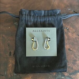 All Saints Two-Tone Chain Earrings